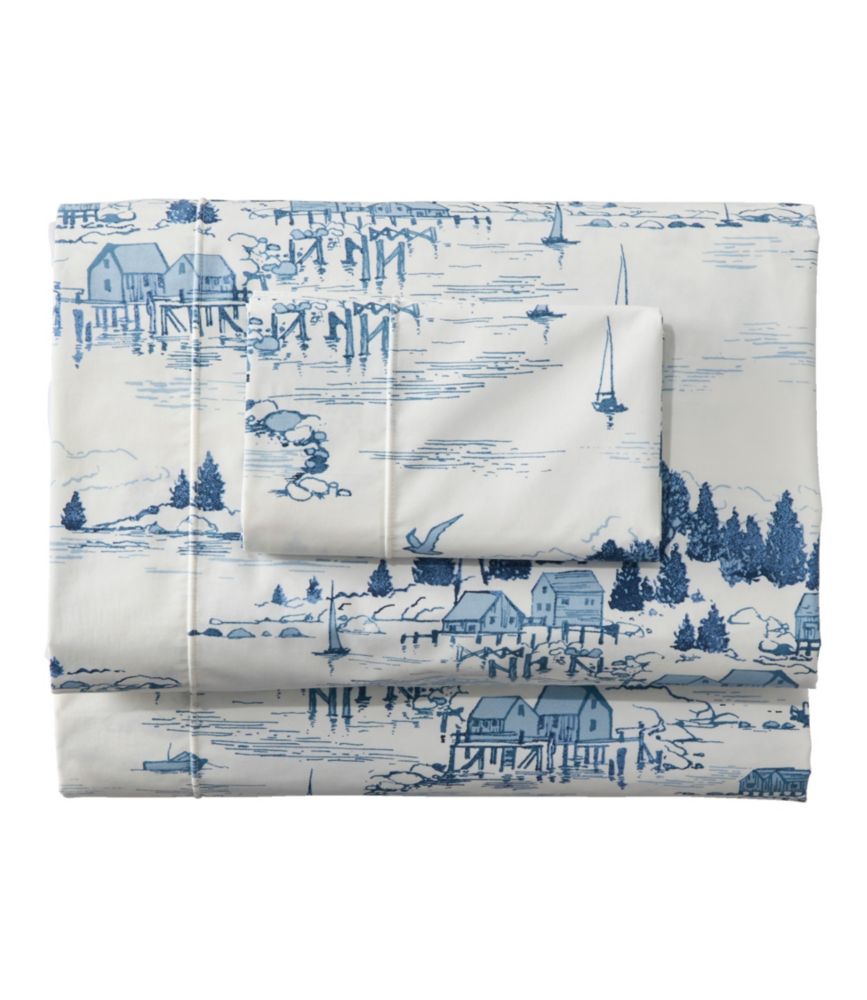 Coastal Landscape Percale Sheet Collection - US 5446