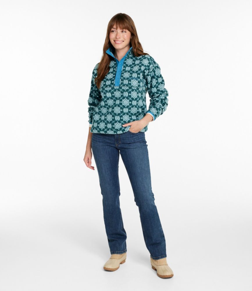 Adults' Bean's Classic Fleece Pullover, Print - US 7453