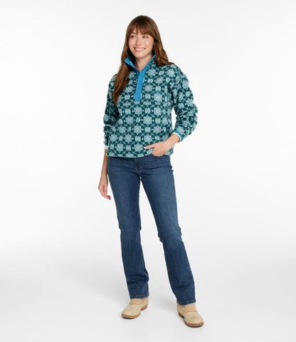 Adults' Bean's Classic Fleece Pullover, Print - US 7453