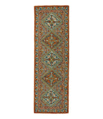 Bordered Medallion Wool Tufted Runner - US 1750