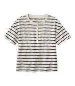 Women's Signature Slub Tee, Short-Sleeve Henley Novelty - US 6567
