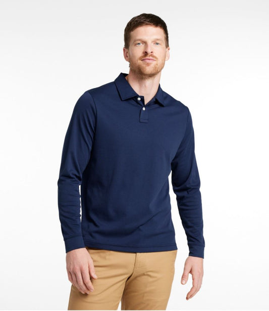 Men's Comfort Stretch Performance® Polo, Long-Sleeve, Slightly Fitted - US 3776