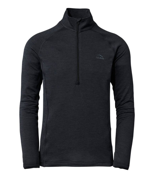Men's L.L.Bean Midweight Base Layer Crew Top, 1/4 Zip - US 7752