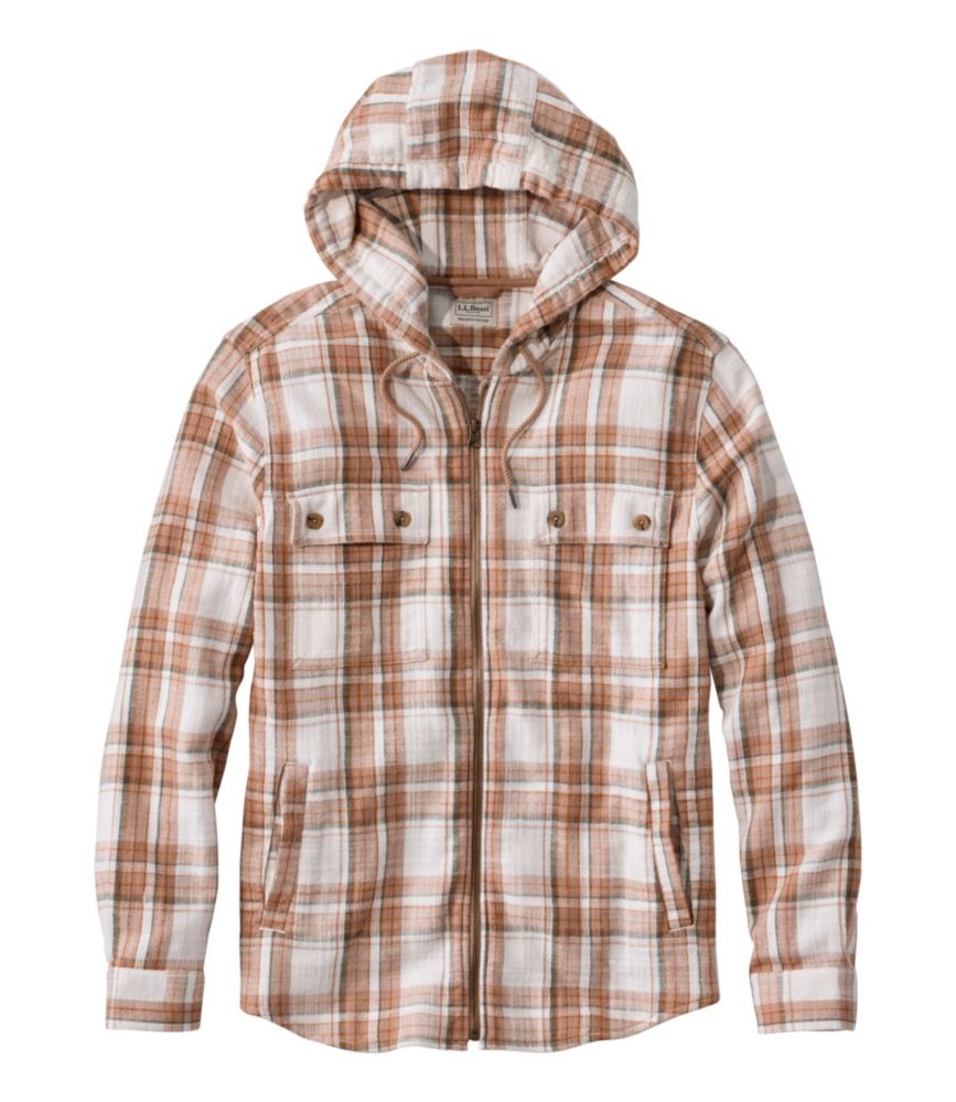 Men's 1912 Field Flannel Shirt, Hooded, Slightly Fitted Untucked Fit, Plaid - US 1077