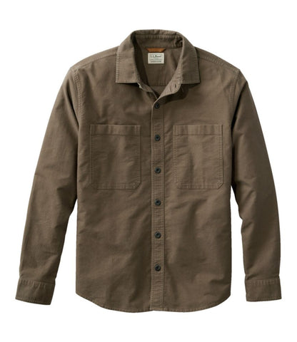Men's Bean's Moleskin Shirt, Slightly Fitted Untucked Fit - US 8425