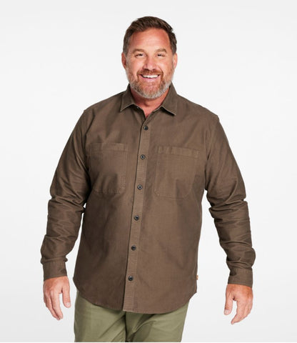 Men's Bean's Moleskin Shirt, Slightly Fitted Untucked Fit - US 8425