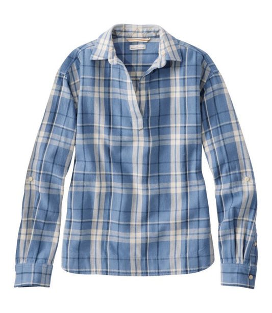 Women's Signature Relaxed Hemp-Blend Popover Shirt - US 9829
