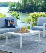 White Aluminum Deep Seating Coffee Table - US 2341