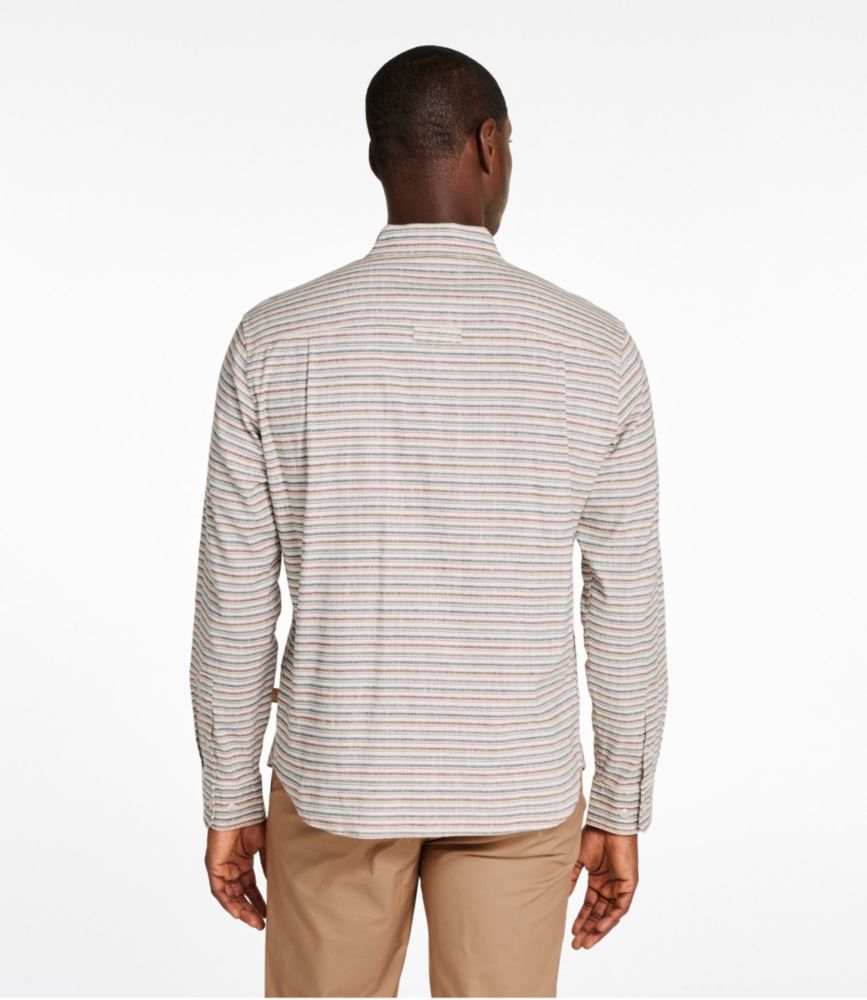 Men's Stonecoast Hemp Shirt, Long-Sleeve, Slightly Fitted Untucked Fit, Stripe - US 4287