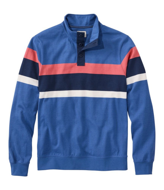 Men's Bean's Vintage Soft Rugby, Mockneck, Chest Stripe - US 6631
