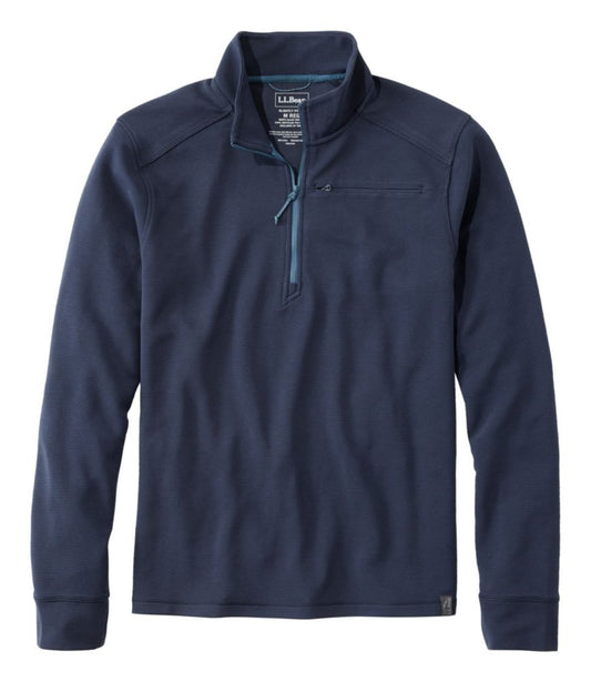 Men's VentureStretch Ottoman-Rib Pullover, Quarter-Zip - US 9741