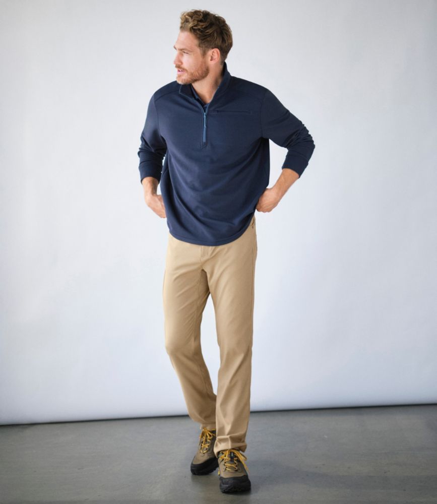 Men's VentureStretch Ottoman-Rib Pullover, Quarter-Zip - US 9741