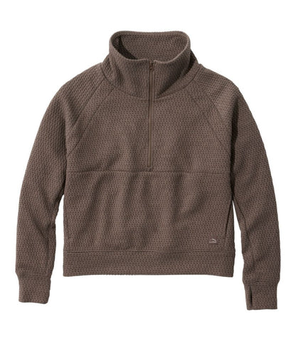 Women's Ridgeknit Half-Zip Pullover, Oversized - US 2537