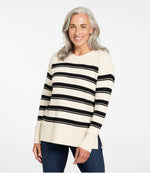 Women's Heritage Heirloom Wool/Cashmere Sweater, Crewneck Stripe - US 9731