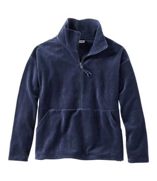 Women's Soft Stretch Corduroy Pullover, Half-Zip - US 0312