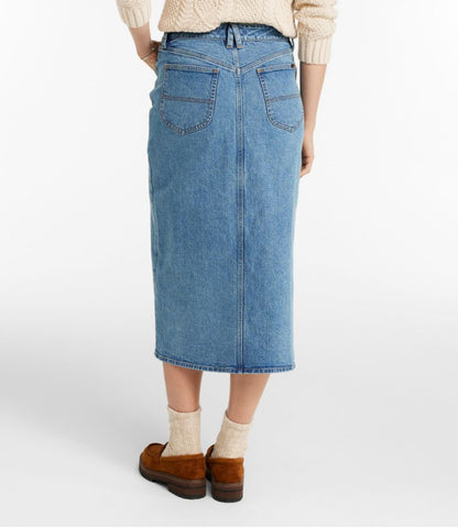 Women's Signature Heritage Denim Midi Skirt - US 5814
