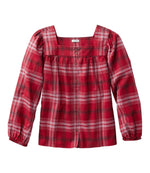 Women's Whisperweight Flannel Shirt, Squareneck - US 6779