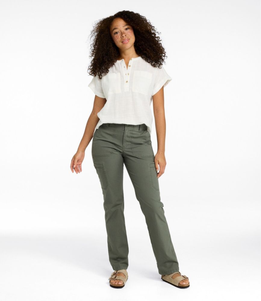 Women's 207 Vintage Cotton Canvas Pants, Mid-Rise Straight-Leg Cargo - US 6659