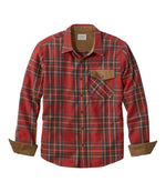 Men's Scotch Plaid Flannel Shirt, Snap-Front, Slightly Fitted Untucked Fit - US 4086