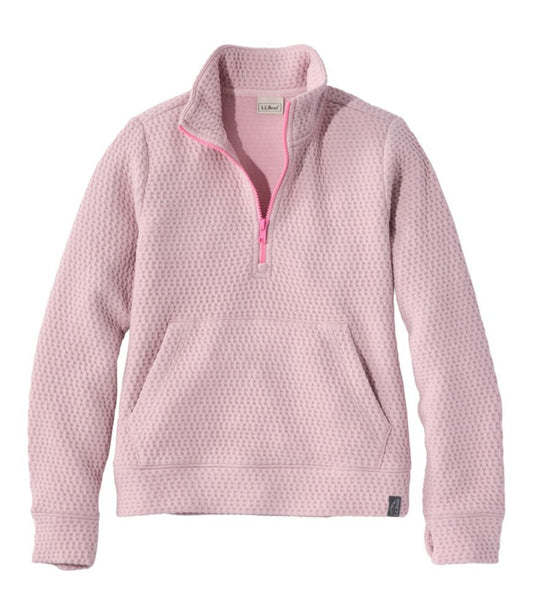 Kids' Ridgeknit Pullover, Glow-in-the-Dark Quarter-Zip - US 1409