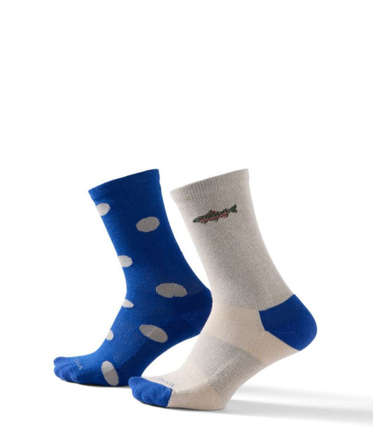 Adults' Wicked Soft Cotton Socks, Novelty 2-Pack - US 8832