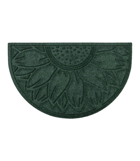Everyspace Recycled Waterhog Doormat, Half Round, Sunflower - US 8971