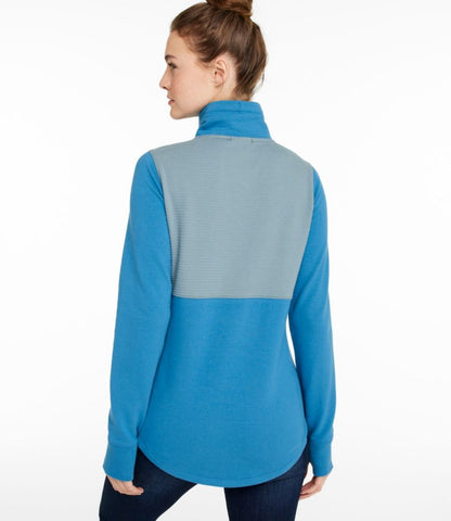 Women's Bean's Cozy Mixed Knits Pullover, Colorblock - US 4594