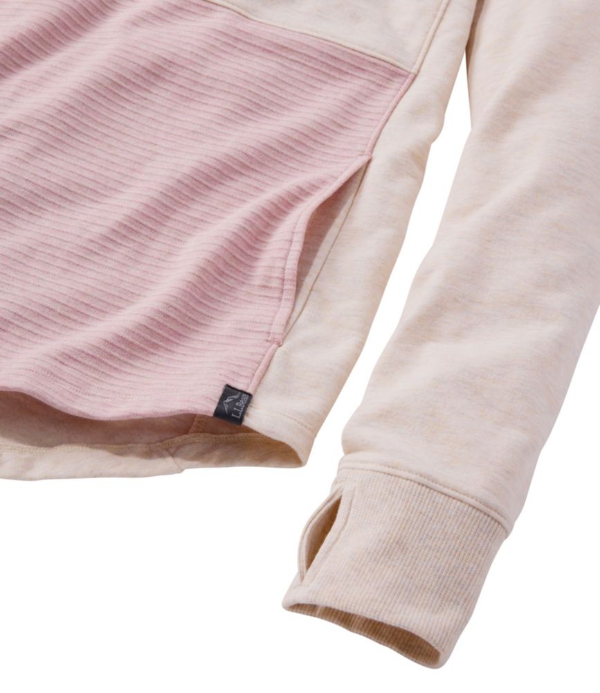 Women's Bean's Cozy Mixed Knits Pullover, Colorblock - US 9458