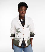 Women's Signature Original Cotton Sweater, Shawl Cardigan Novelty - US 1164
