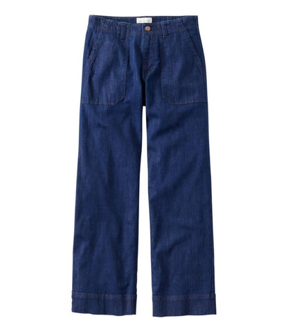 Women's Signature Utility Jeans, Mid-Rise Wide-Leg Ankle - US 5895