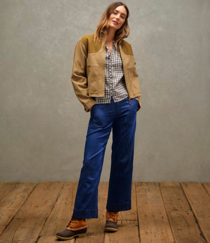 Women's Signature Utility Jeans, Mid-Rise Wide-Leg Ankle - US 5895