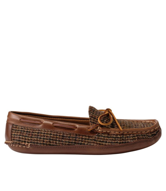 Men's Double Sole Slippers, Harris Tweed - US 9123