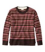 Women's Wicked Soft Cotton/Cashmere Crewneck Sweater, Pattern - US 0887