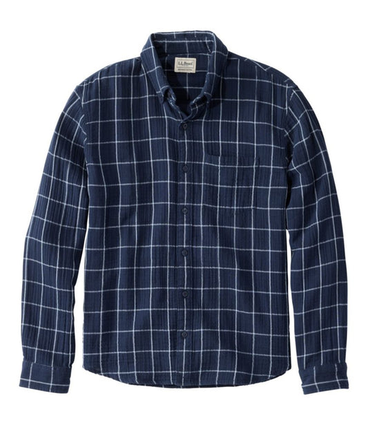 Men's Cloud Gauze Shirt, Long-Sleeve, Slightly Fitted Untucked Fit - US 2789