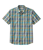 Men's Madras Shirt, Short-Sleeve, Slightly Fitted Untucked Fit - US 3749