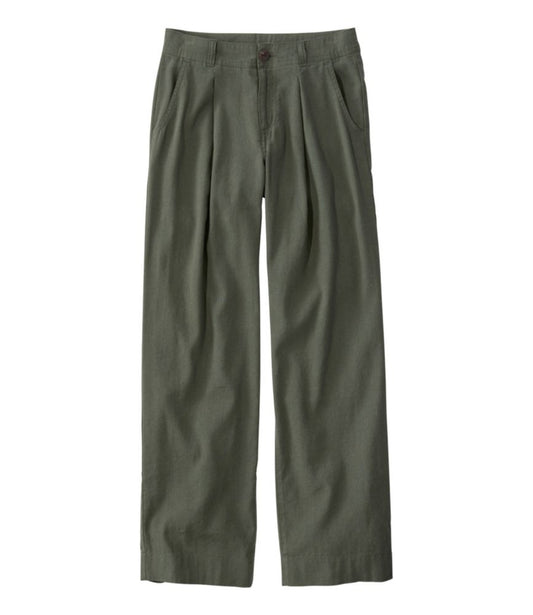 Women's Lakeside Linen-Blend Pants, Wide Straight-Leg - US 7719
