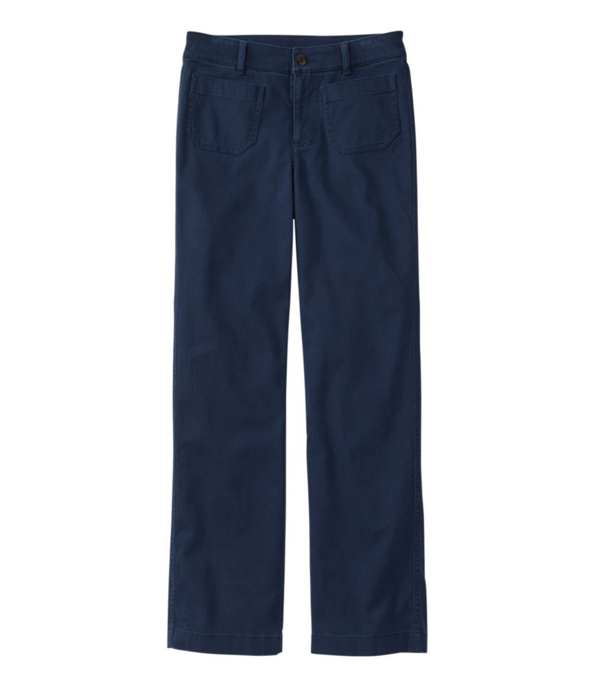 Women's Comfort Stretch Patch Pocket Pants, Mid-Rise Wide Straight-Leg Chino - US 3925