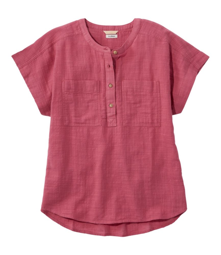 Women's L.L.Bean Day Breeze Shirt, Short-Sleeve Popover - US 7096