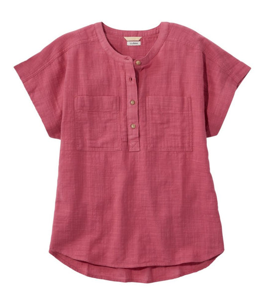 Women's L.L.Bean Day Breeze Shirt, Short-Sleeve Popover - US 7096