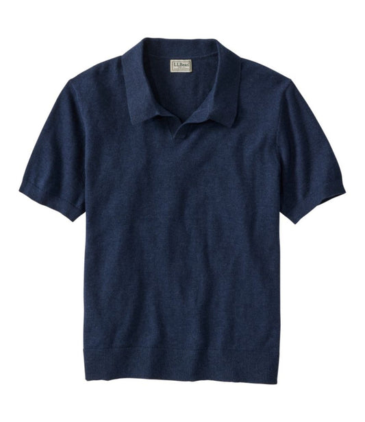 Men's All Seasons Cotton Blend Sweater, Short-Sleeve Polo - US 0567