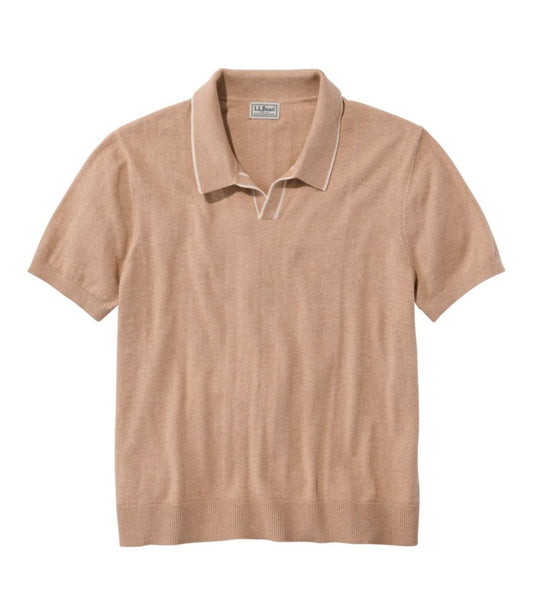 Men's All Seasons Cotton Blend Sweater, Short-Sleeve Polo - US 3845