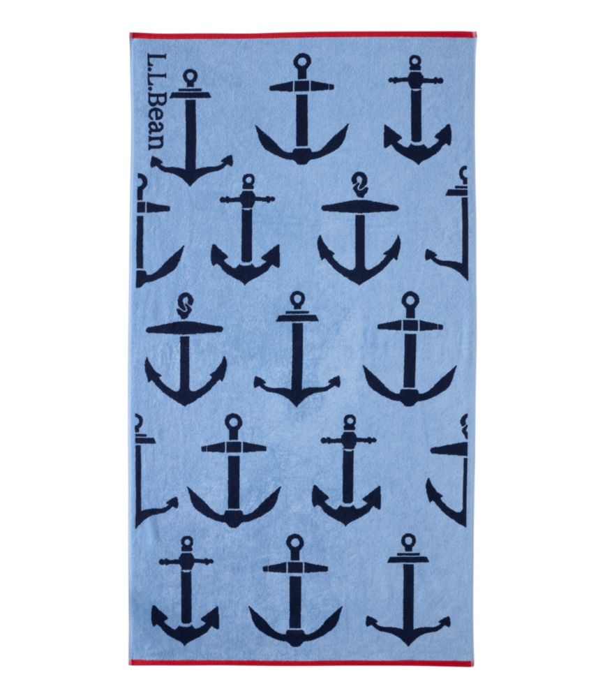 Seaside Beach Towel, Anchors - US 7346