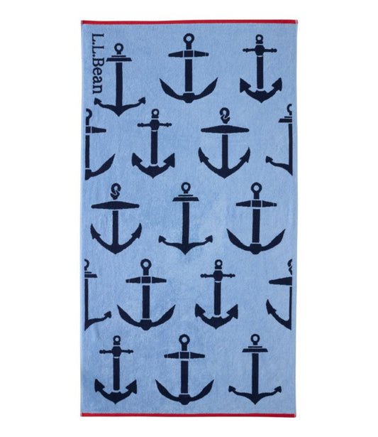 Seaside Beach Towel, Anchors - US 7346