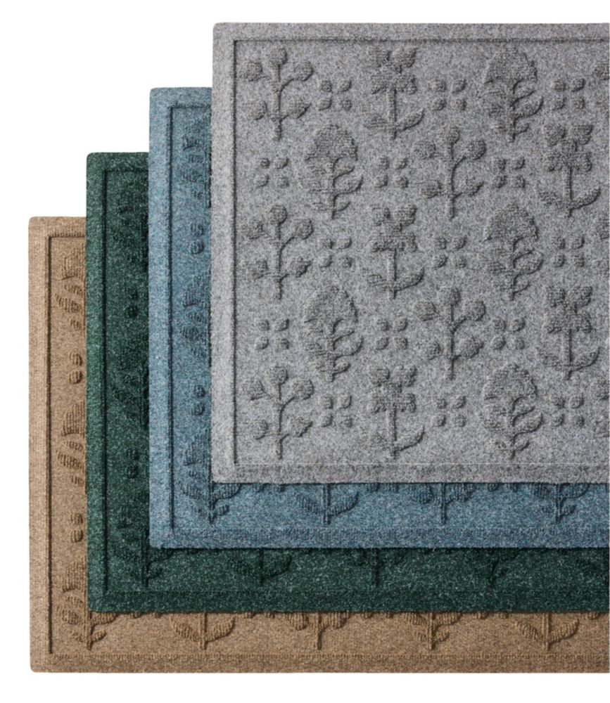 Everyspace Recycled Waterhog Doormat, Botanical Floral - US 3030