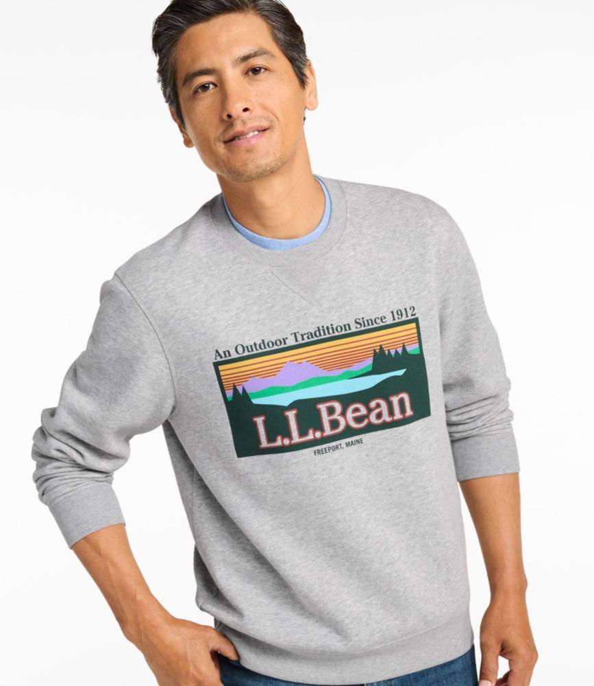Men's Essential Graphic Sweatshirts, Crewneck - US 4596
