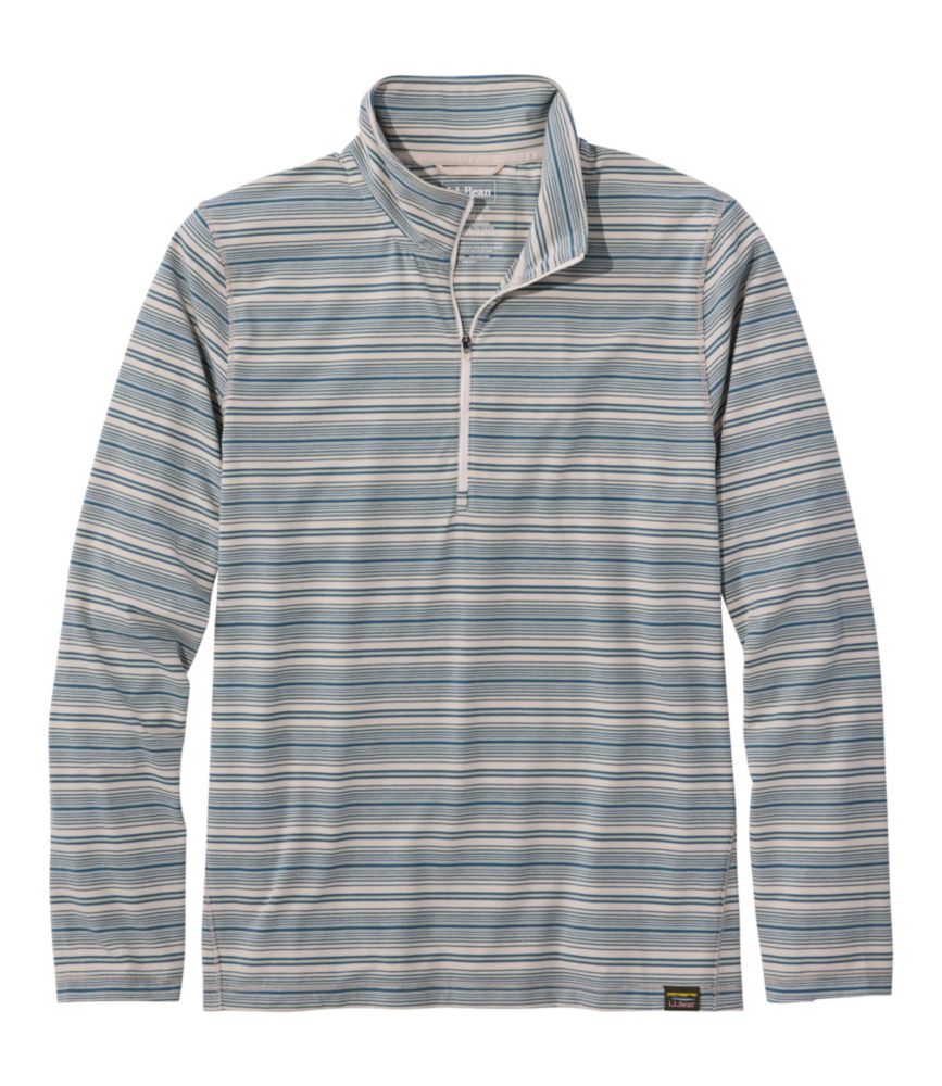 Men's Everyday SunSmart® Tee, Long-Sleeve Quarter-Zip Stripe - US 5925