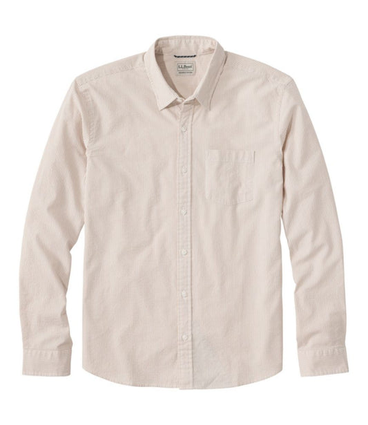 Men's Comfort Stretch Performance® Seersucker Shirt, Long-Sleeve, Slightly Fitted Untucked Fit, Stripe - US 7834