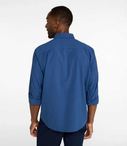 Men's Comfort Stretch Performance® Seersucker Shirt, Long-Sleeve, Slightly Fitted Untucked Fit, Stripe - US 8314