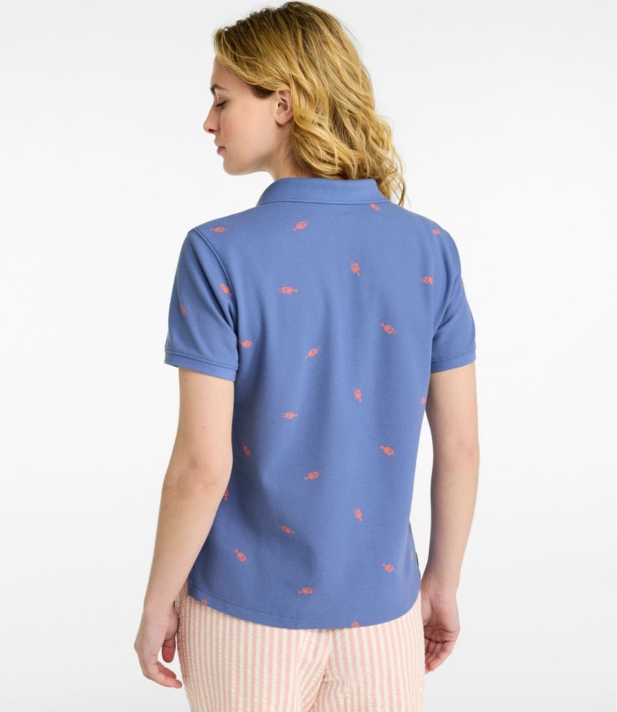 Women's Premium Double L Polo, Short-Sleeve Relaxed Fit Novelty - US 8808