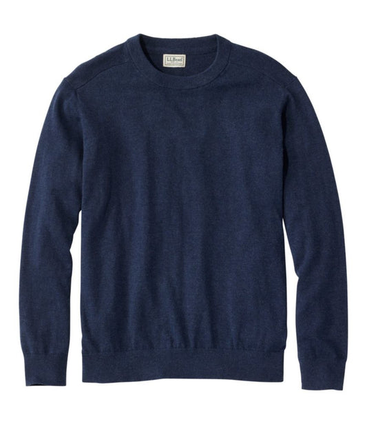 Men's All Seasons Cotton Blend Sweater, Crewneck - US 7227